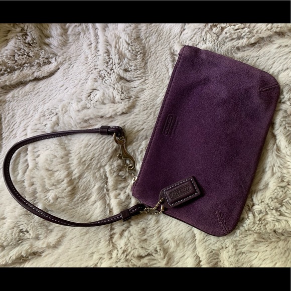Coach Suede Wristlet - Picture 3 of 6